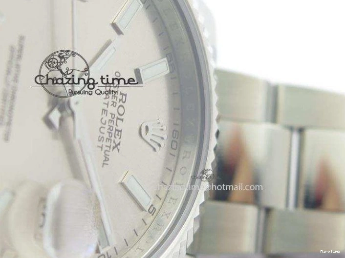MiroTime 0213 Datejust II 116334 SS 41mm Sliver Gray Dial Sticks Markers On SS Bracelet A Cozy 3892